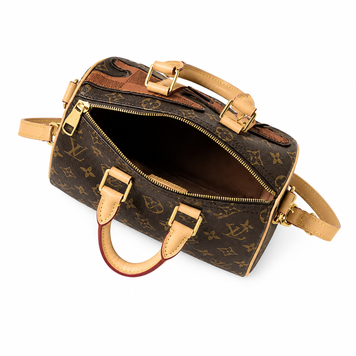 Louis Vuitton Monogram Double Zip Pochette in Heritage Canvas