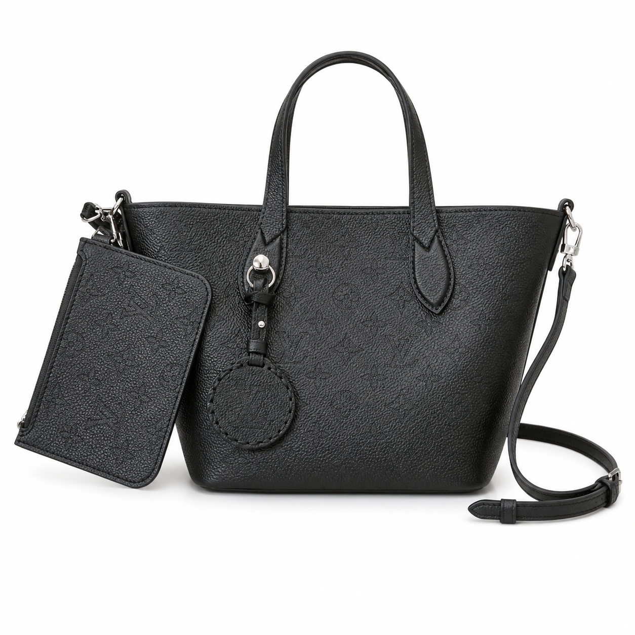 Louis Vuitton Blossom PM — Mahina Perforated Leather in Noir with Matching Coin Purse