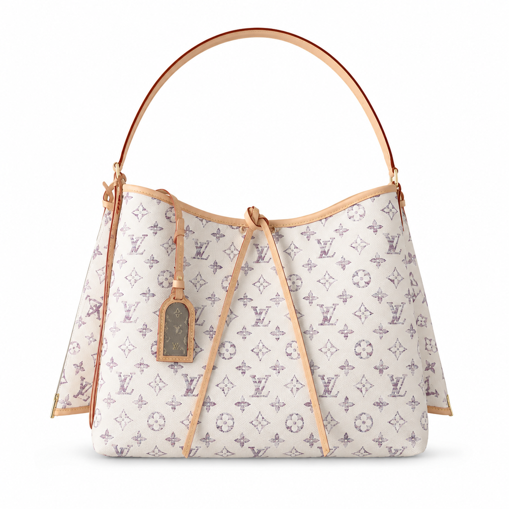 Louis Vuitton Neverfull MM — Monogram Bloom Floral Canvas, Rose & Lilac Watercolour, Vachetta Trim