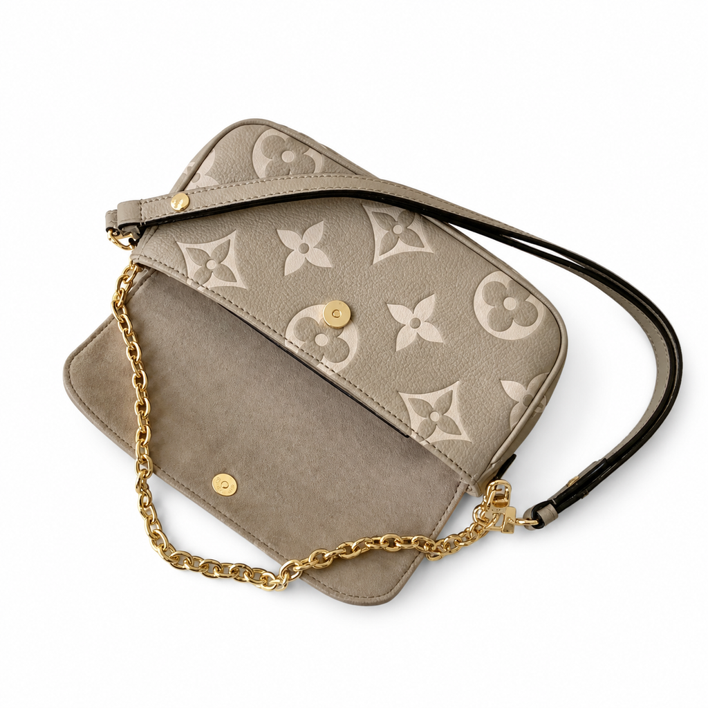Louis Vuitton Pochette Félicie — Tourterelle Monogram Empreinte