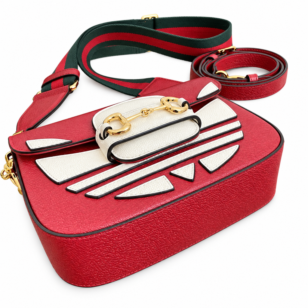 Gucci x Adidas Horsebit 1955 Mini Crossbody Bag in Red