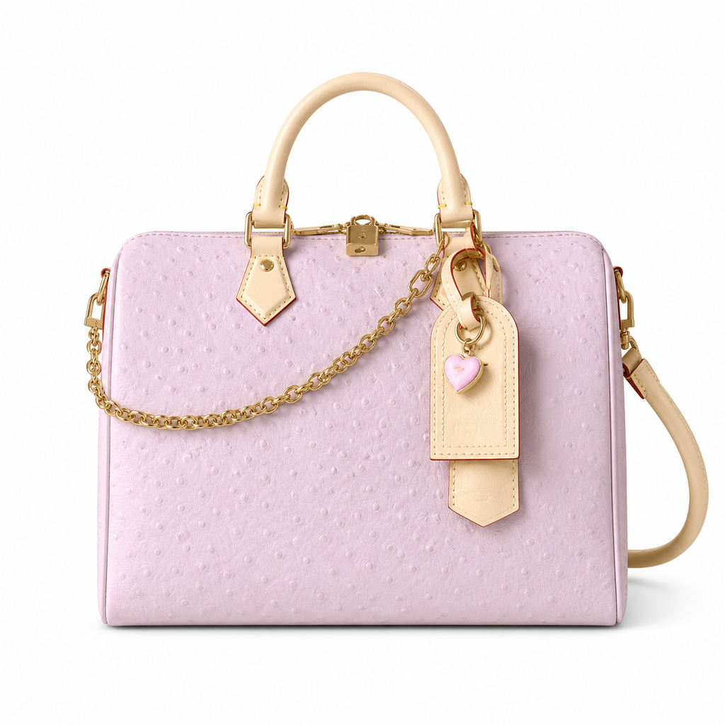 Louis Vuitton Speedy Bandoulière 30 — Ostrich Leather in Rose Poudre