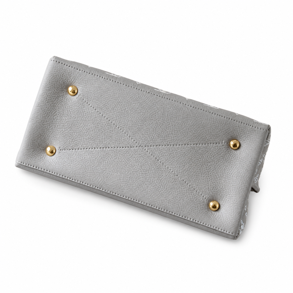 Louis Vuitton Iridescent Hobo — Grey Monogram Canvas, Braided Handle, LV Round Charm & Pink Interior