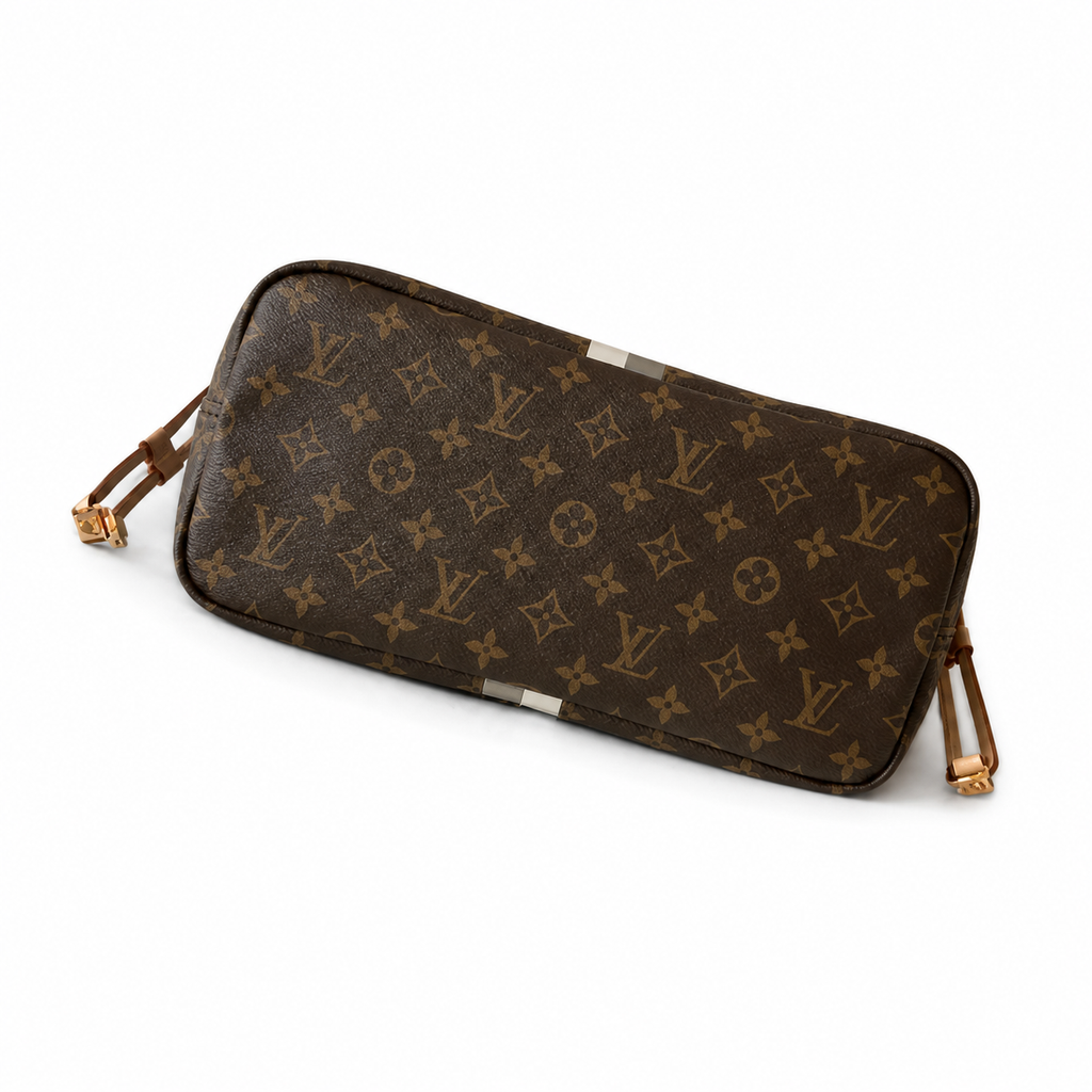 Louis Vuitton Neverfull MM — Monogram Canvas with My LV World Tour Stripe & Monogram Initials