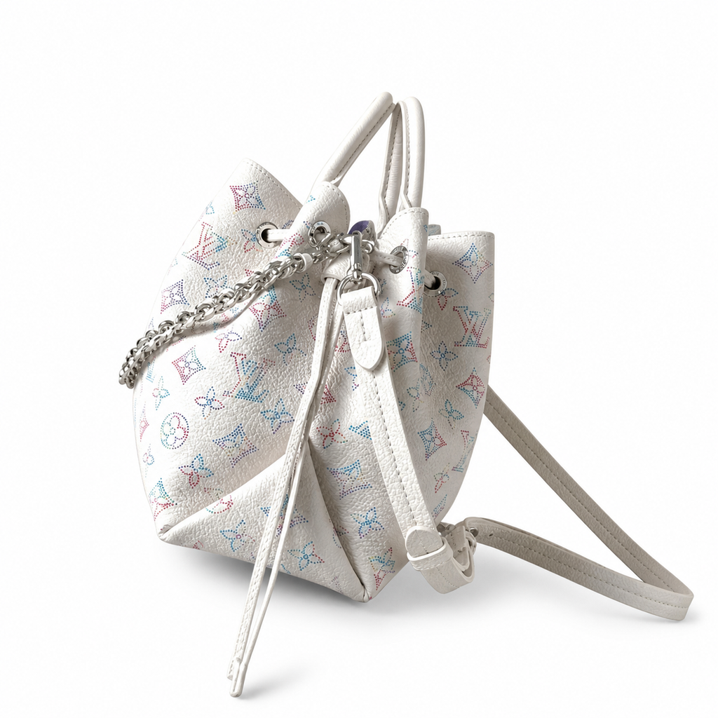 Louis Vuitton Bella Tote — Mahina Perforated Leather with Multicolor Crystal Monogram
