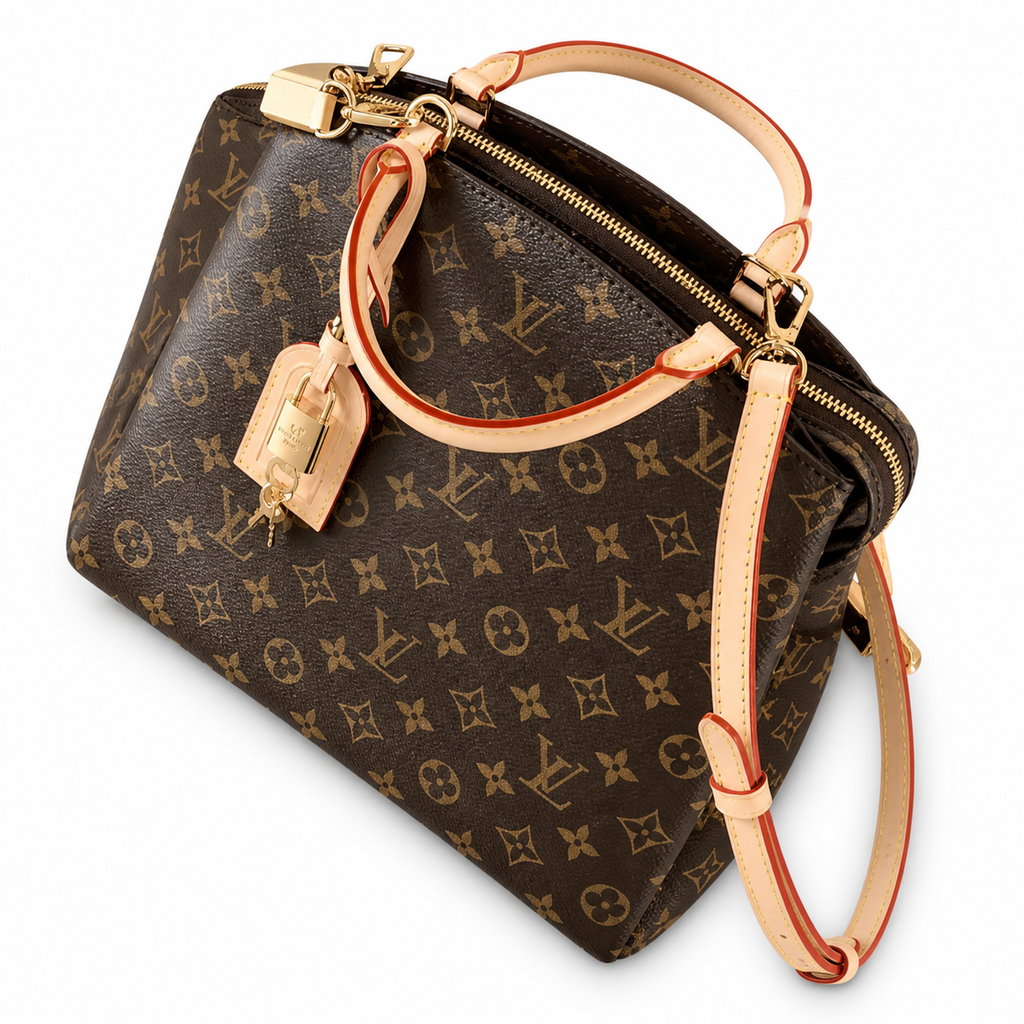 Louis Vuitton Montaigne — Monogram Canvas, Vachetta Handles & Gold Padlock Tag | MM & PM