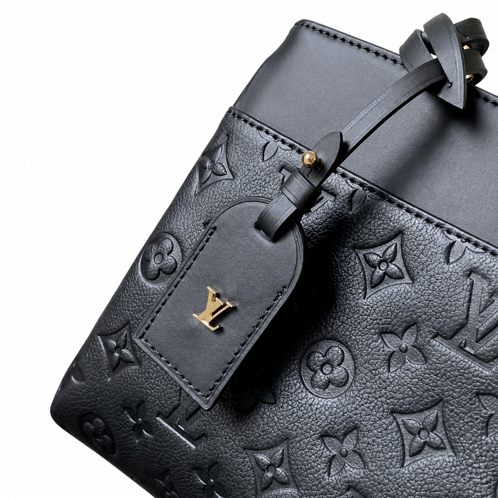 Louis Vuitton Marelle MM — Noir Empreinte, Dual Rounded Top Handles, Front Pocket & Dual Zipper