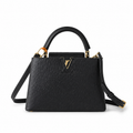 Louis Vuitton Capucines BB — Autruche Ostrich Leather in Noir with Gold Hardware