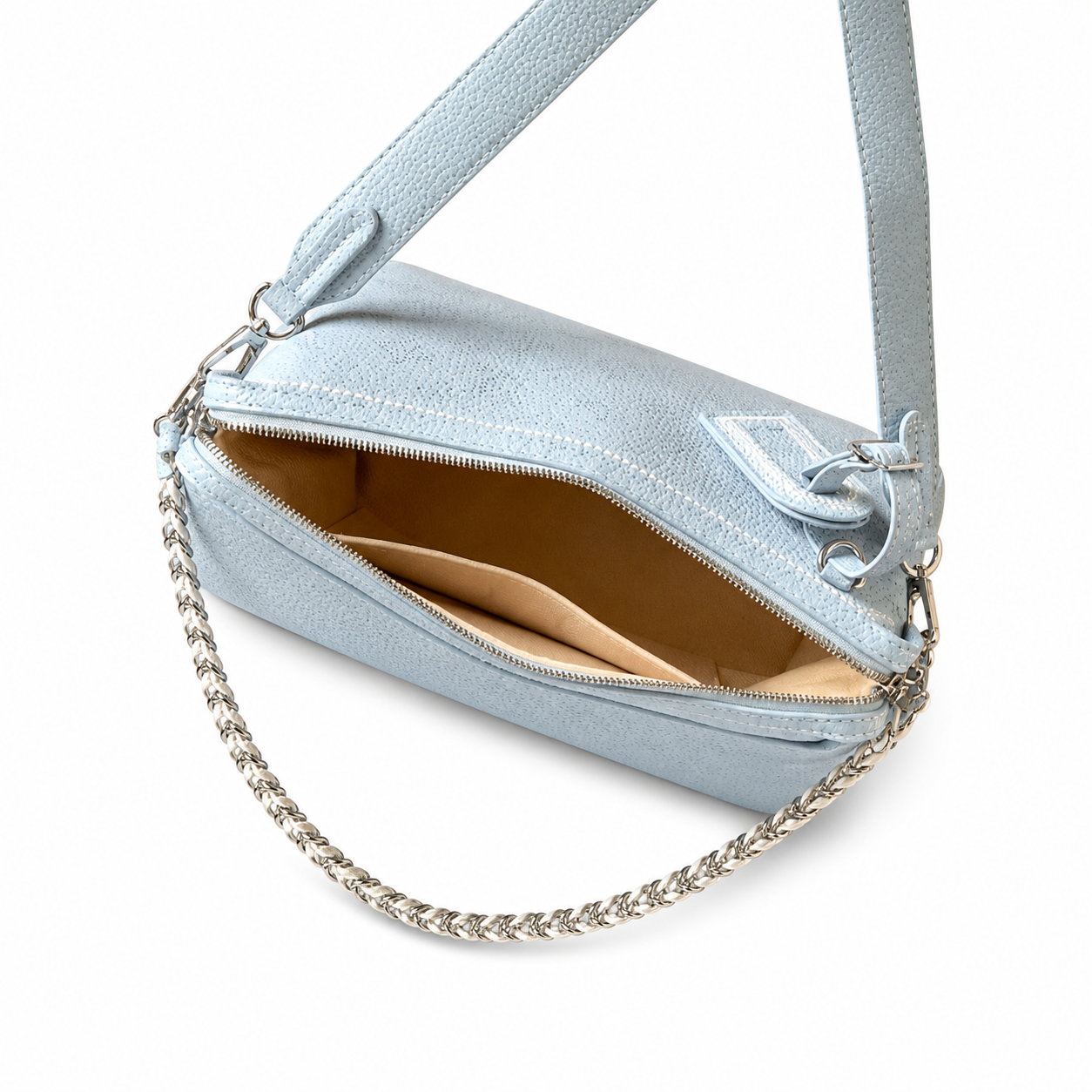 Louis Vuitton Carryall Dark PM — Mahina Perforated Leather in Bleu Glacier