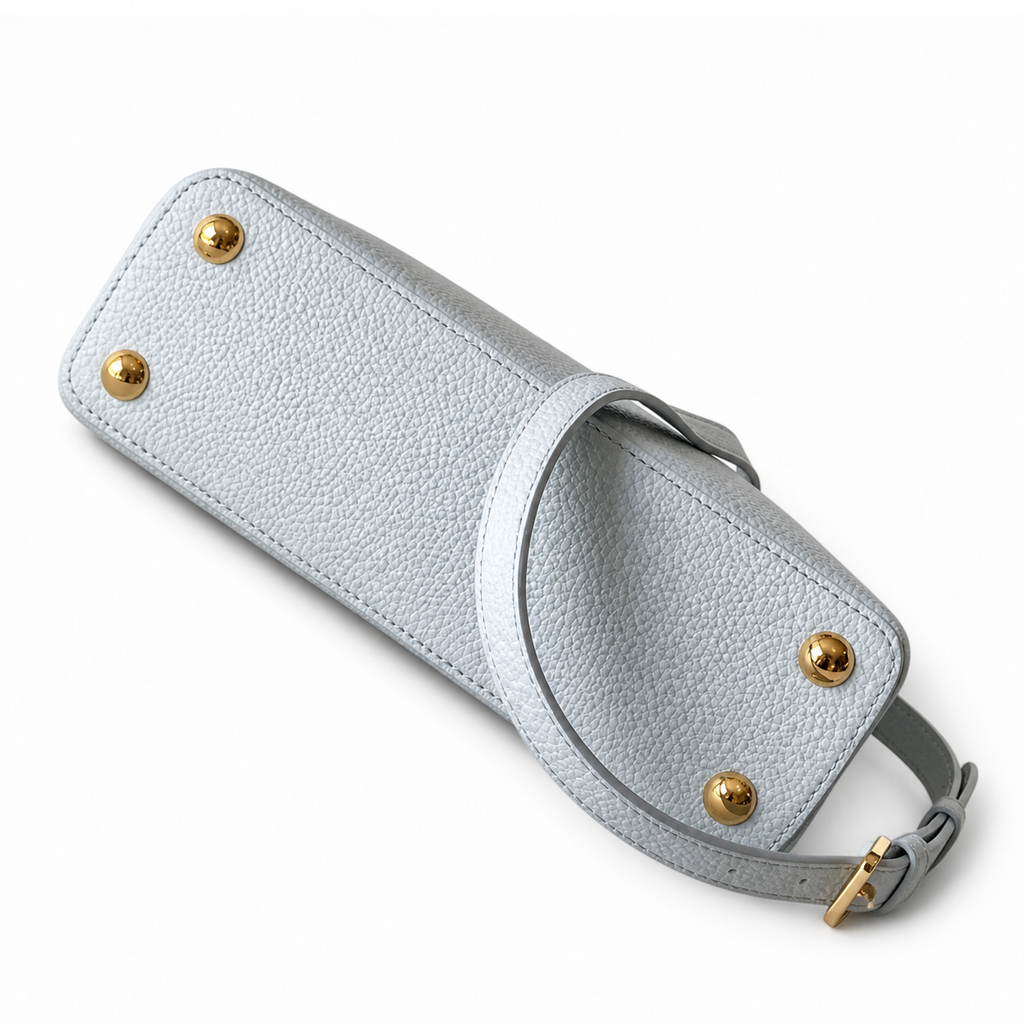 Louis Vuitton Capucines BB — Taurillon Leather in Bleu Glacier with Gold Hardware