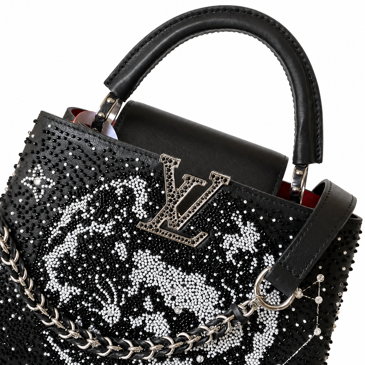 Louis Vuitton Monogram Heritage Crossbody Satchel Bag
