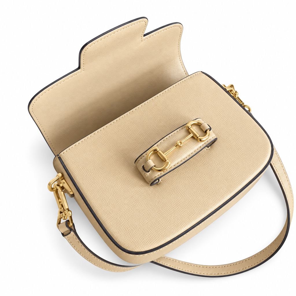 Gucci Horsebit 1955 Small Crossbody Bag in Camel Leather