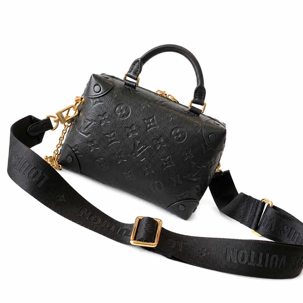Louis Vuitton Twist MM Flap Crossbody in Damier Azur Canvas
