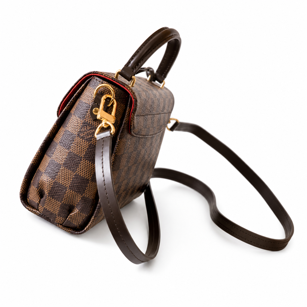 Louis Vuitton Siena MM — Damier Ebène Canvas & Dark Brown