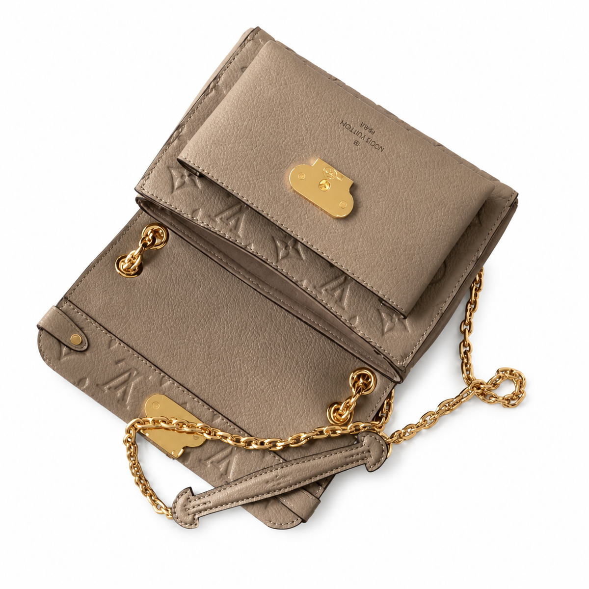 Louis Vuitton Vavin BB — Monogram Empreinte Leather in Tourterelle
