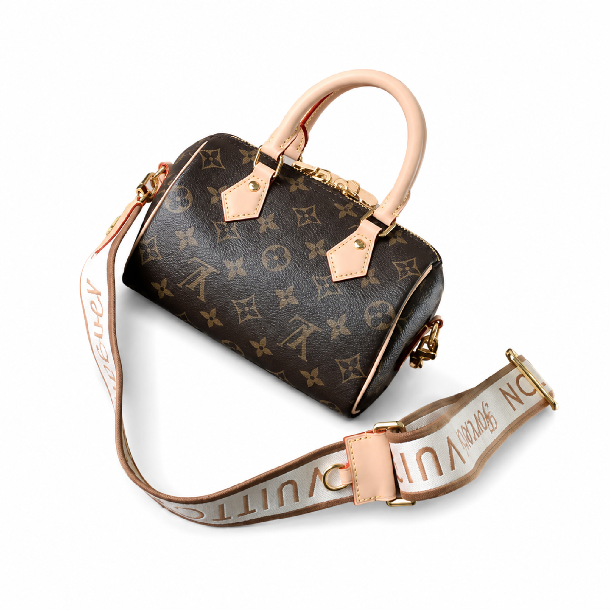 Louis Vuitton Speedy Bandoulière 18 — Monogram Canvas, Vachetta Handles & ‘Forever’ Wide Strap