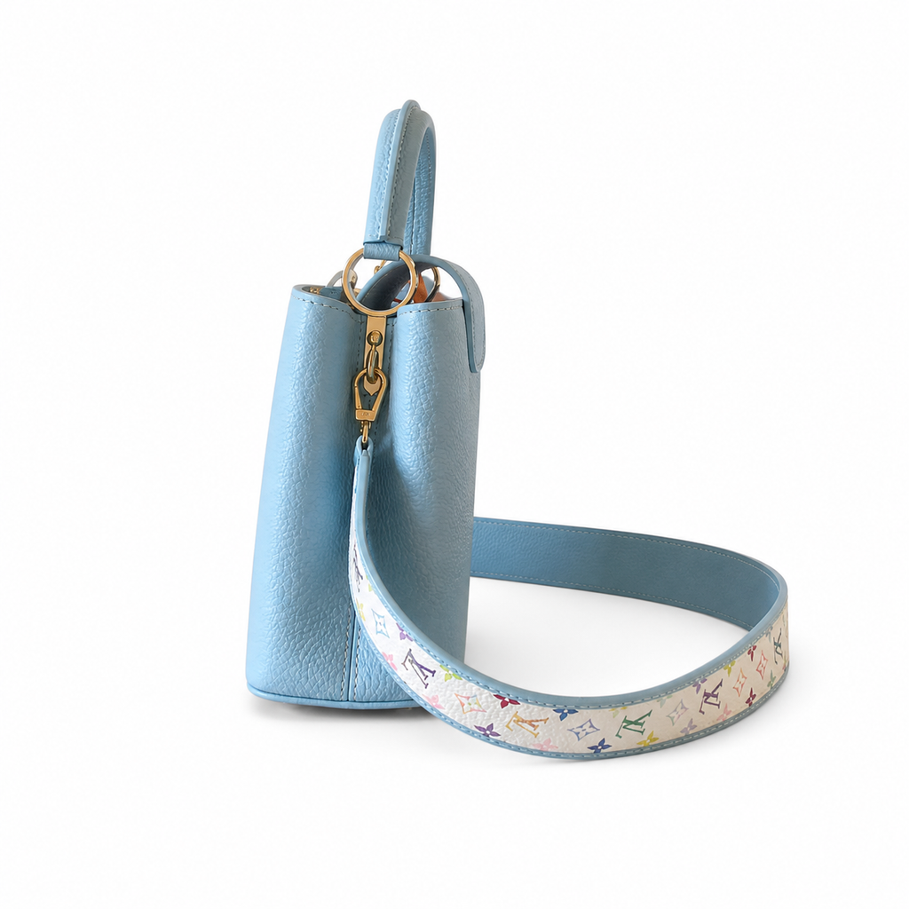 Louis Vuitton Monogram Prestige Structured Crossbody Bag in Blanc
