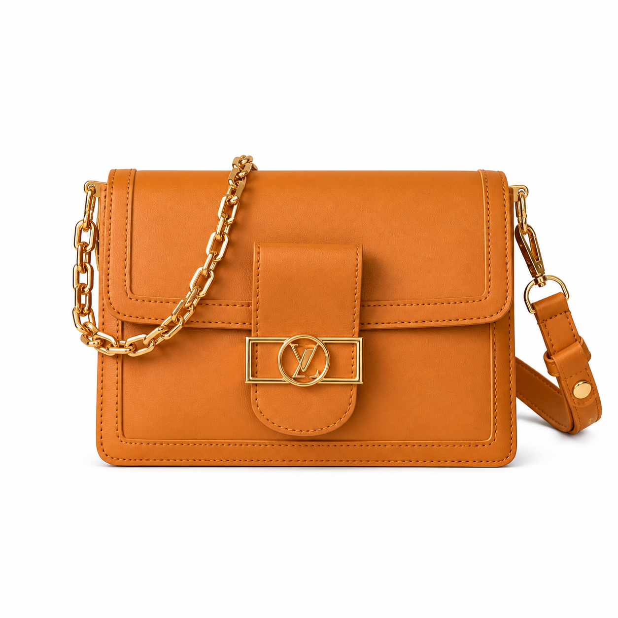 Louis Vuitton Twist MM — Saffron Epi, Gold Twist Lock & Mini Pochette