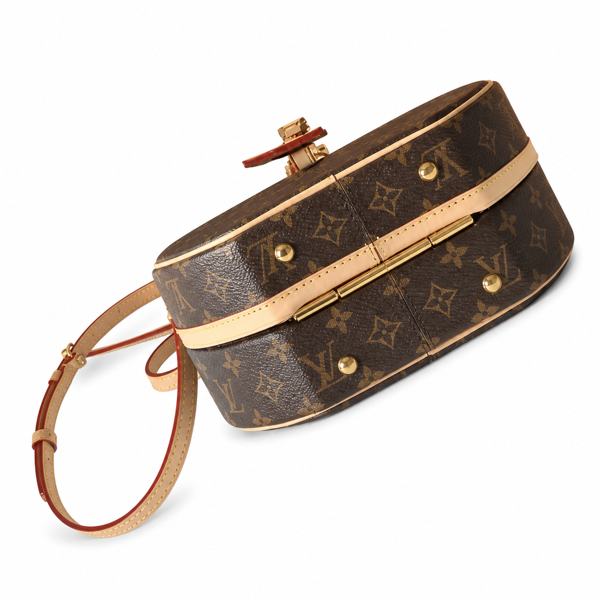 Louis Vuitton Boîte Chapeau — Monogram Canvas, Vachetta Piping & Edge Zipper