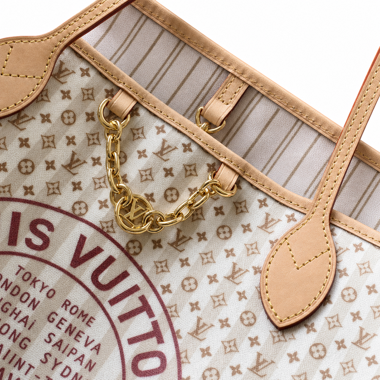 Louis Vuitton Neverfull GM — Monogram Idylle Canvas in Crème