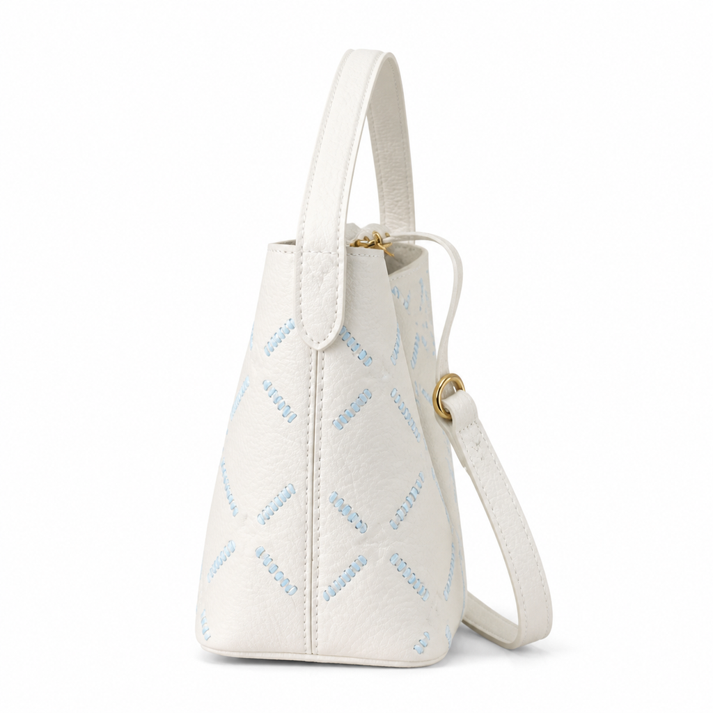 Louis Vuitton Petit Bucket — Giant Monogram Empreinte with Bleu Glacier Embroidery