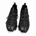 Hermès Men's Black Panelled Lace-Up Sneakers