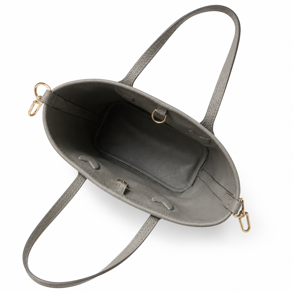 Louis Vuitton Monogram Crossbody — Dark Brown Leather Trim, Canvas Shoulder Strap & Full-Length Gold Zipper