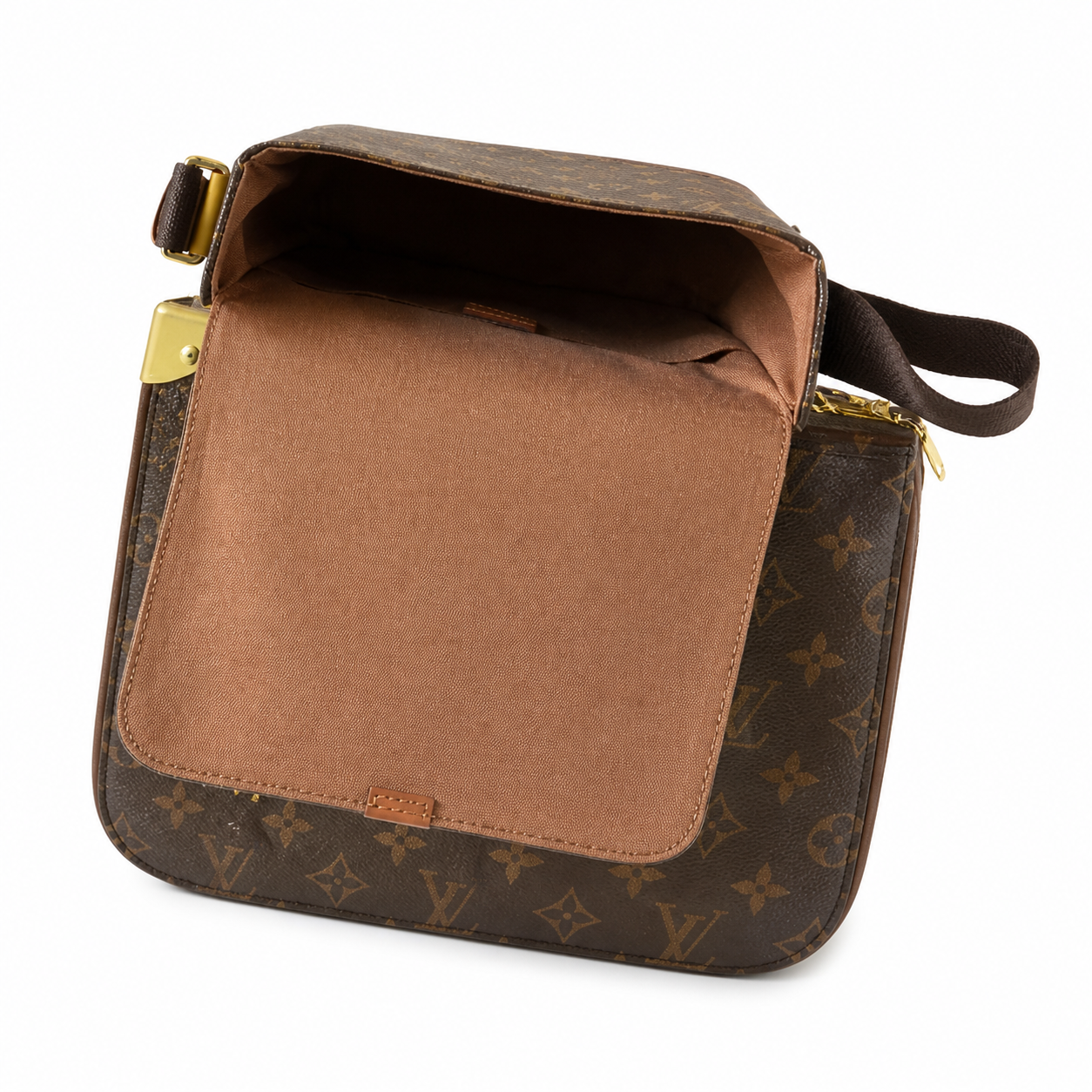 Louis Vuitton Reporter PM — Monogram Canvas with Vachetta Leather Trim