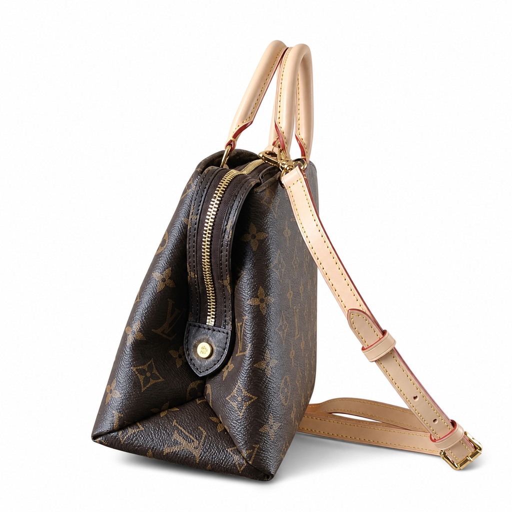 Louis Vuitton Montaigne — Monogram Canvas, Vachetta Handles & Gold Padlock Tag | MM & PM