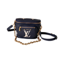 Louis Vuitton Vanity PM — Marine Bicolor Giant Empreinte, 360° Gold Zip & Dual Strap System