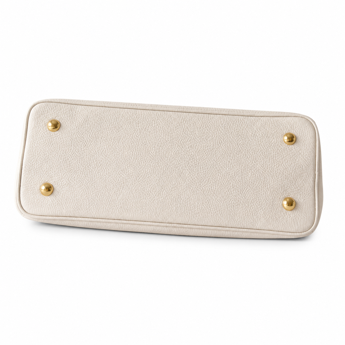 Louis Vuitton Capucines Tote MM — Taurillon Leather in Crème with Gold LV Lock