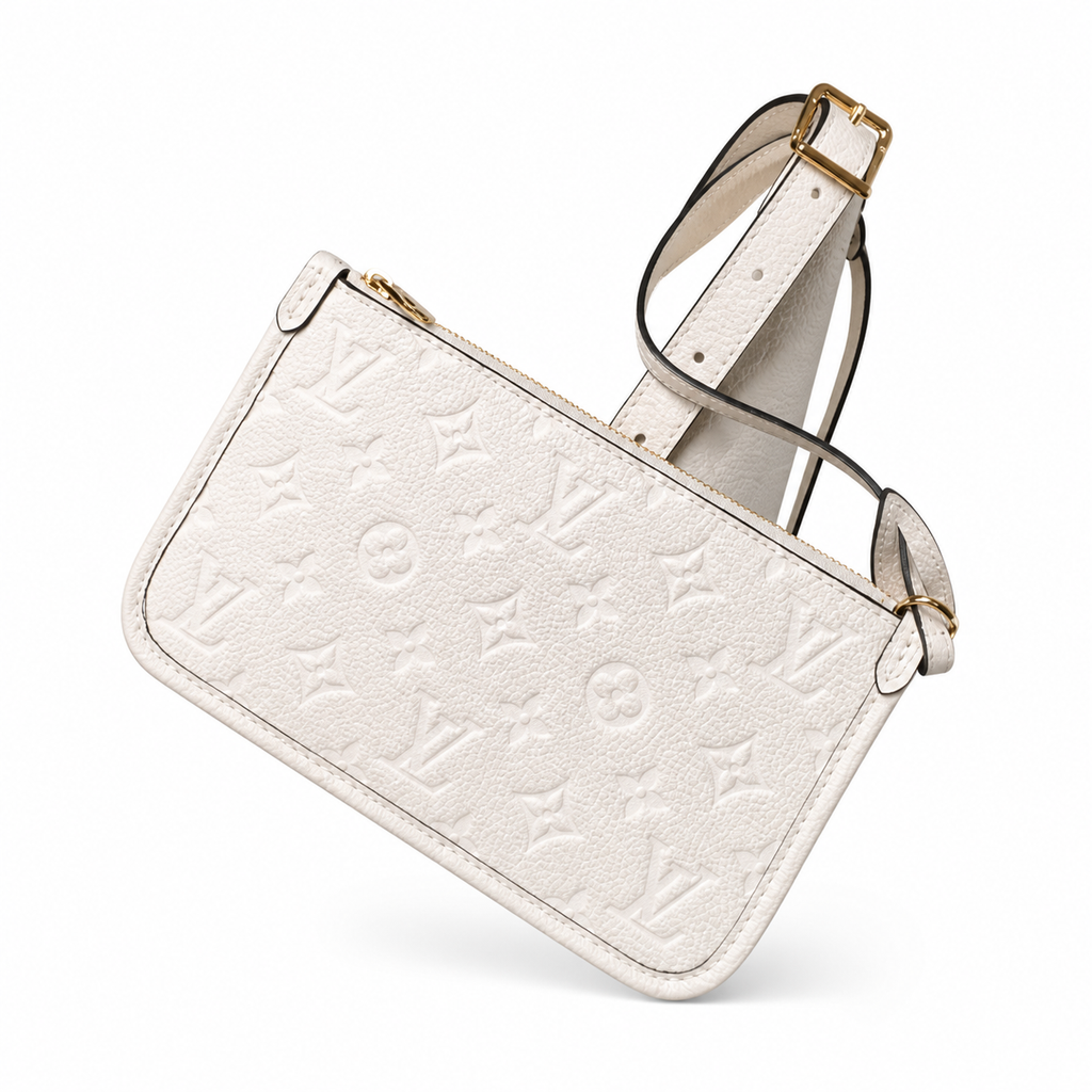 Louis Vuitton Carry It — Giant Monogram Empreinte Leather in Crème