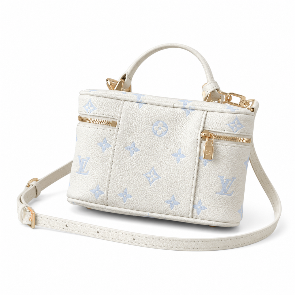 Louis Vuitton Ellipse BB — Monogram Empreinte Leather in Crème