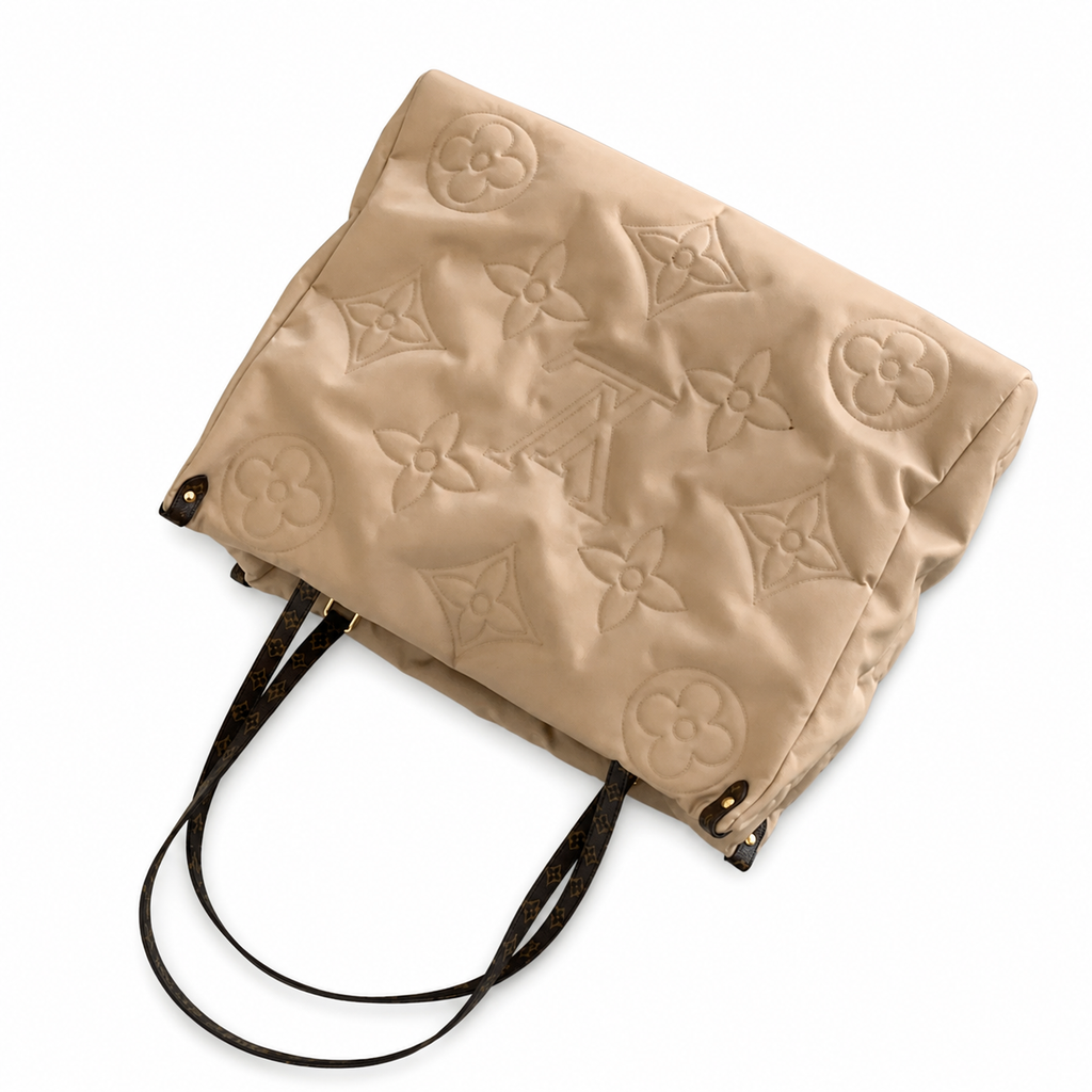 Louis Vuitton Onthego GM — Pillow Quilted Nylon in Dune