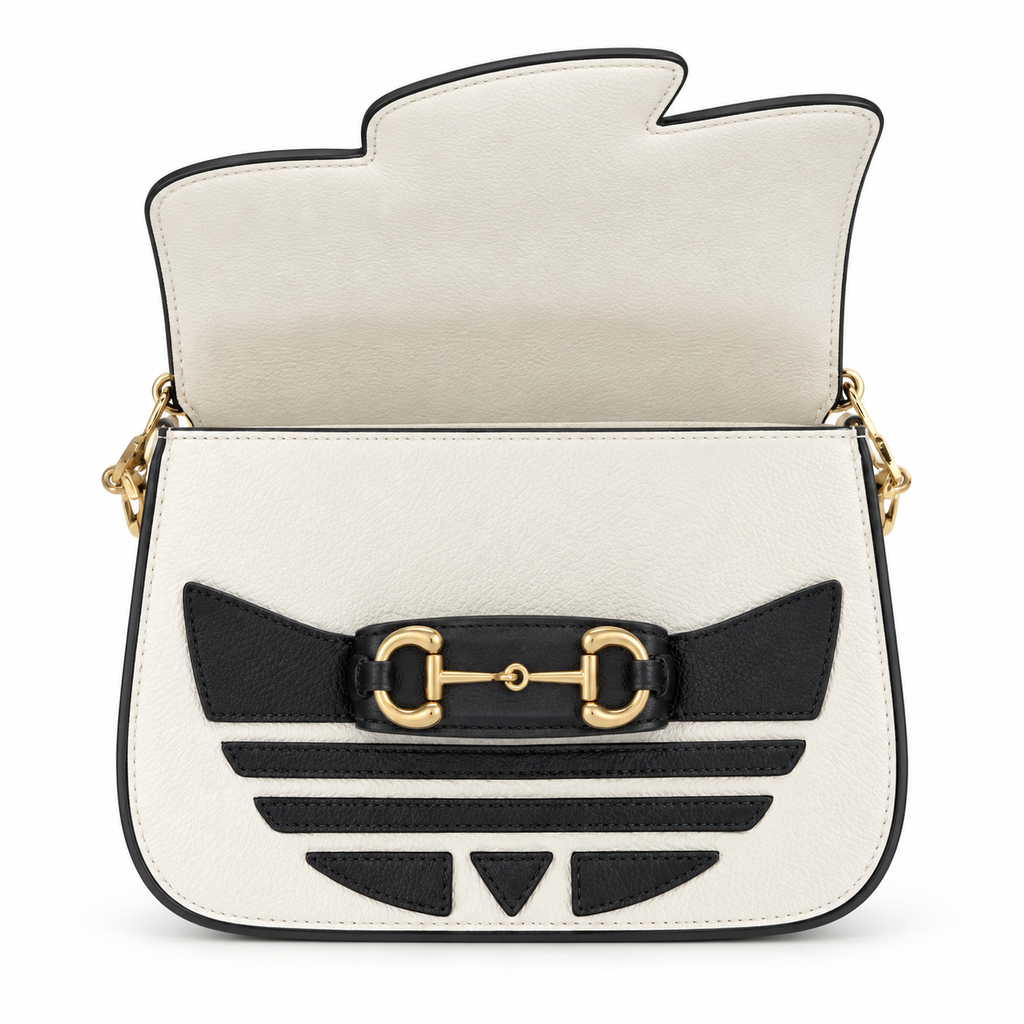 Gucci x Adidas Horsebit 1955 Mini Crossbody Bag in White