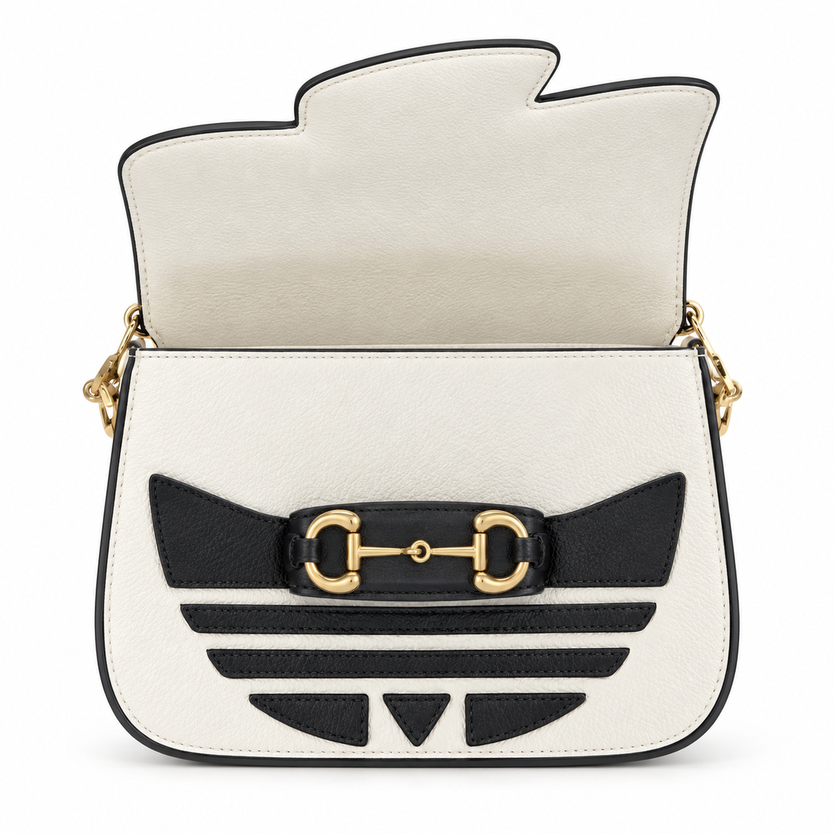 Gucci x Adidas Horsebit 1955 Mini Crossbody Bag in White