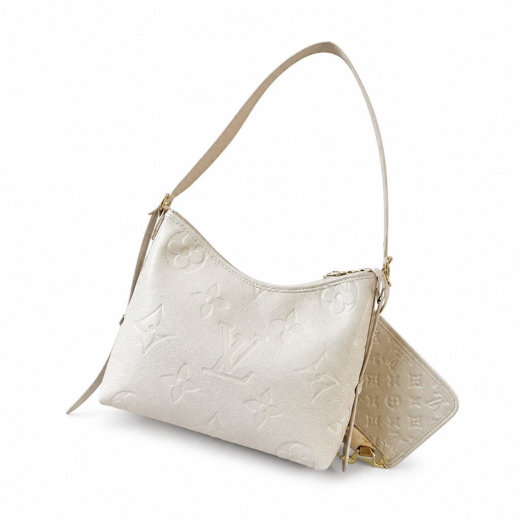 Louis Vuitton CarryAll PM — Giant Monogram Empreinte in Crème
