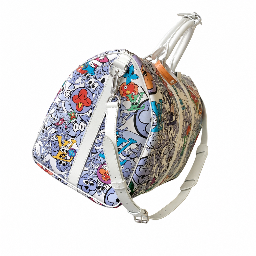 Louis Vuitton Monogram Keepall 55 Crossbody in Signature Canvas