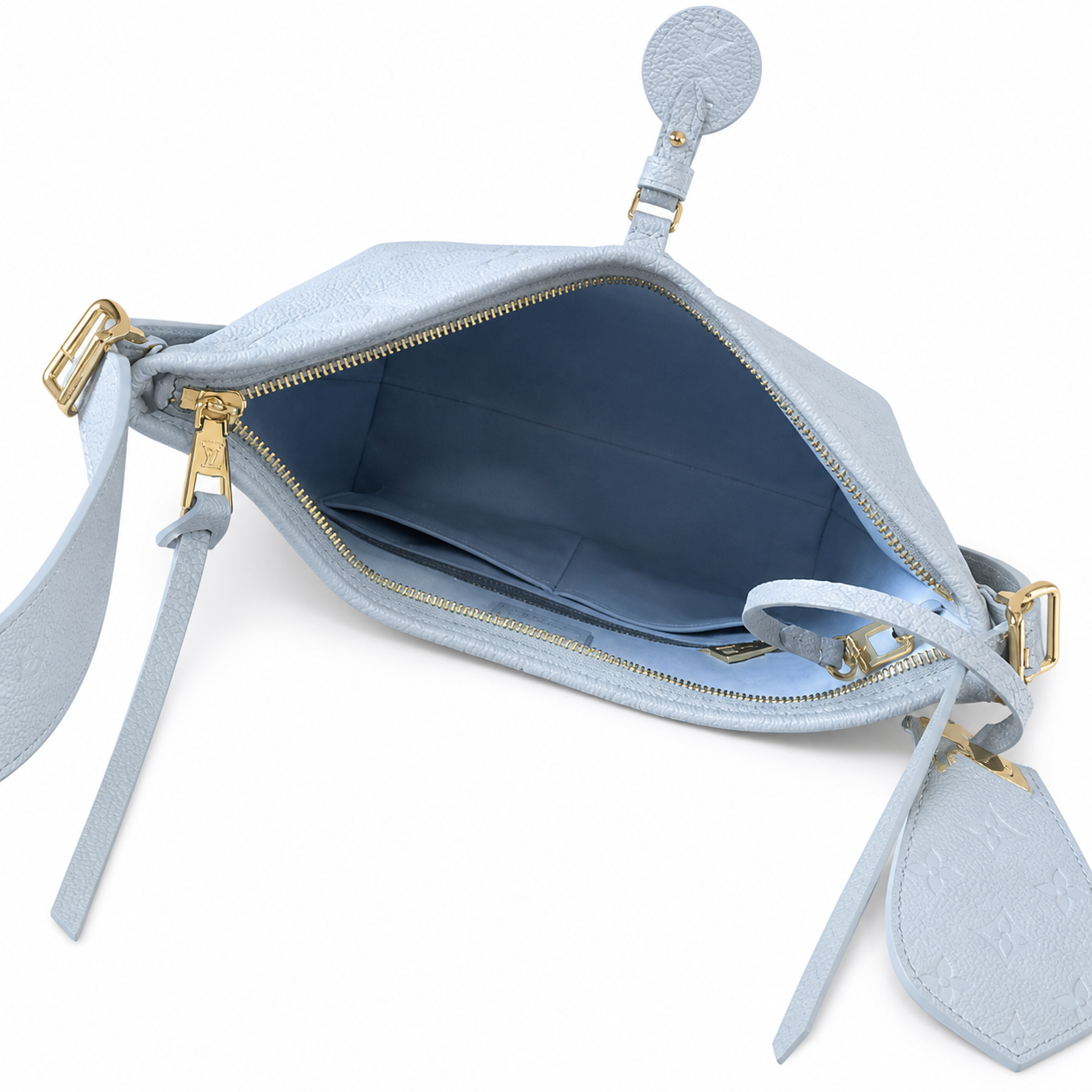 Louis Vuitton CarryAll PM — Giant Monogram Empreinte in Bleu Glacier