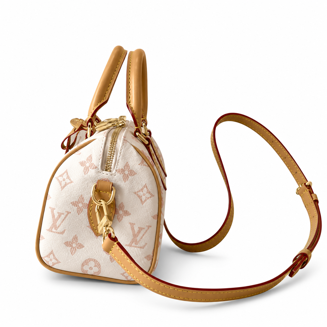 Louis Vuitton Capucines Mini Bag in Rose Poudre With Jewel Chain