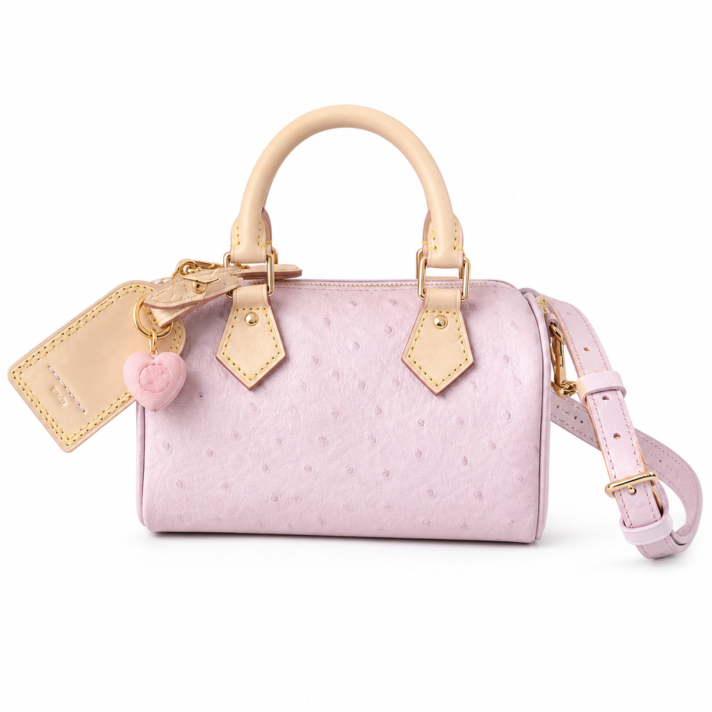 Louis Vuitton Speedy Bandoulière 20 — Ostrich Leather in Rose Poudre