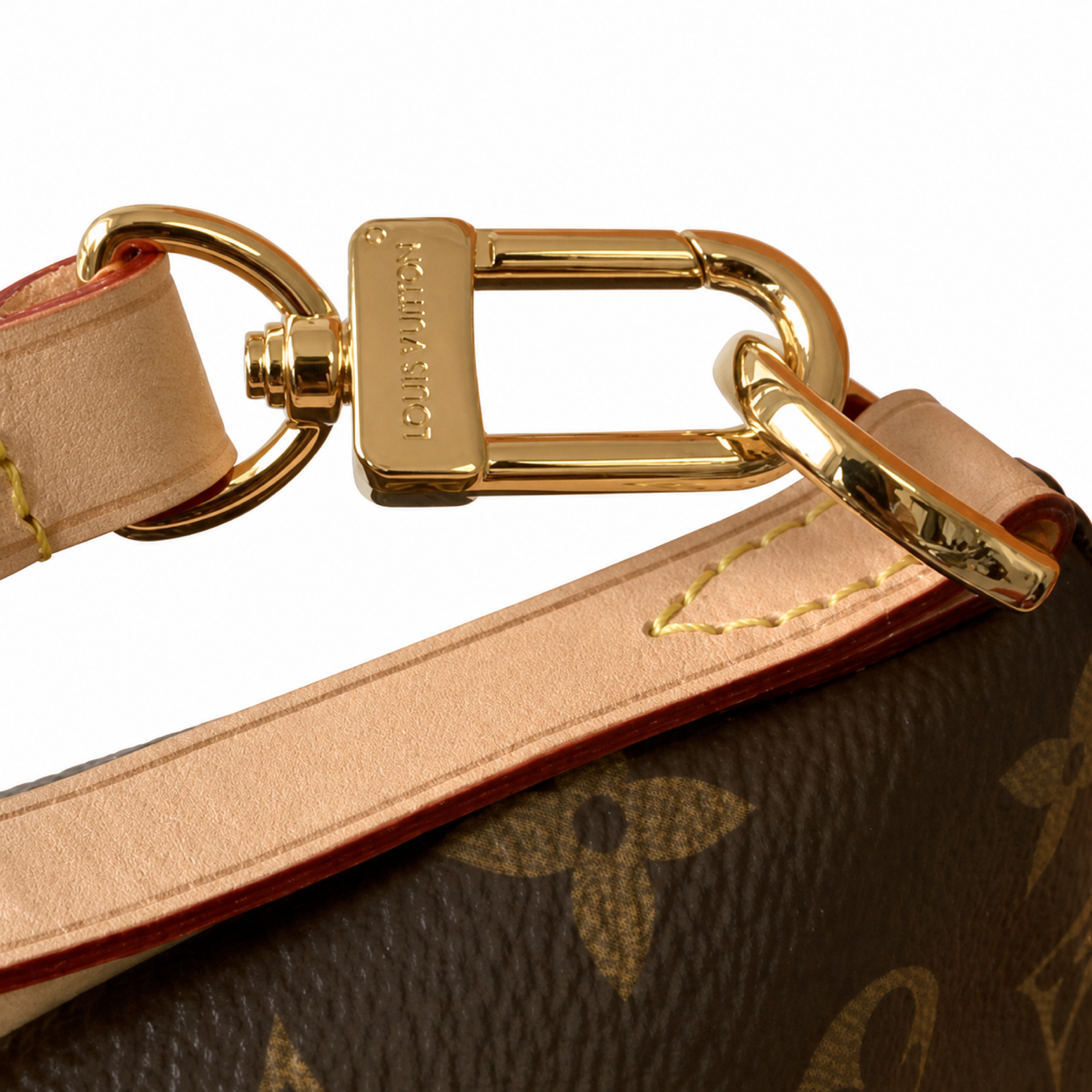 Louis Vuitton Turenne MM — Monogram Canvas, Vachetta Shield Tabs & Side Zip