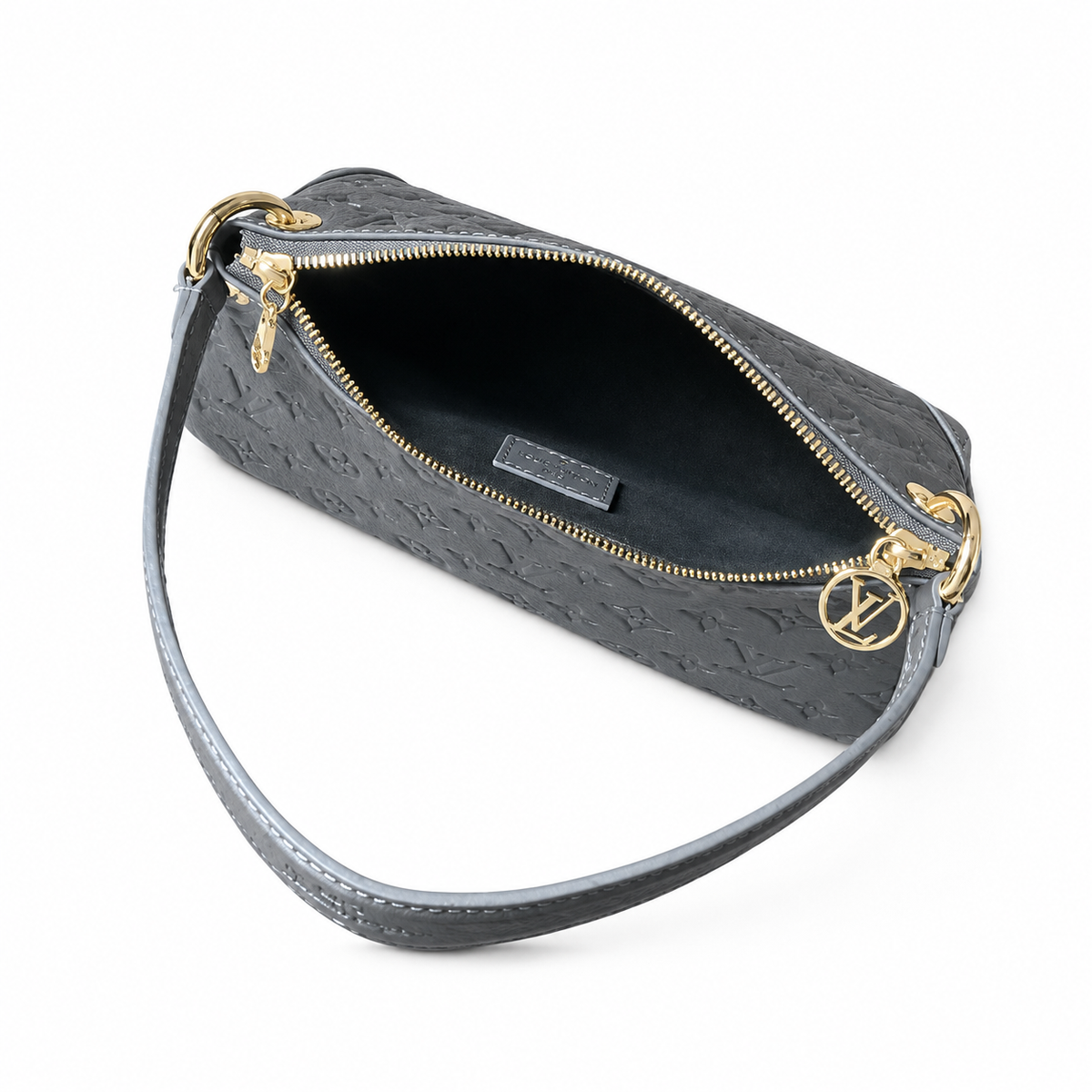 Louis Vuitton Boulogne — Gris Giant Empreinte, Diagonal Zip & LV Circle Zipper Pull