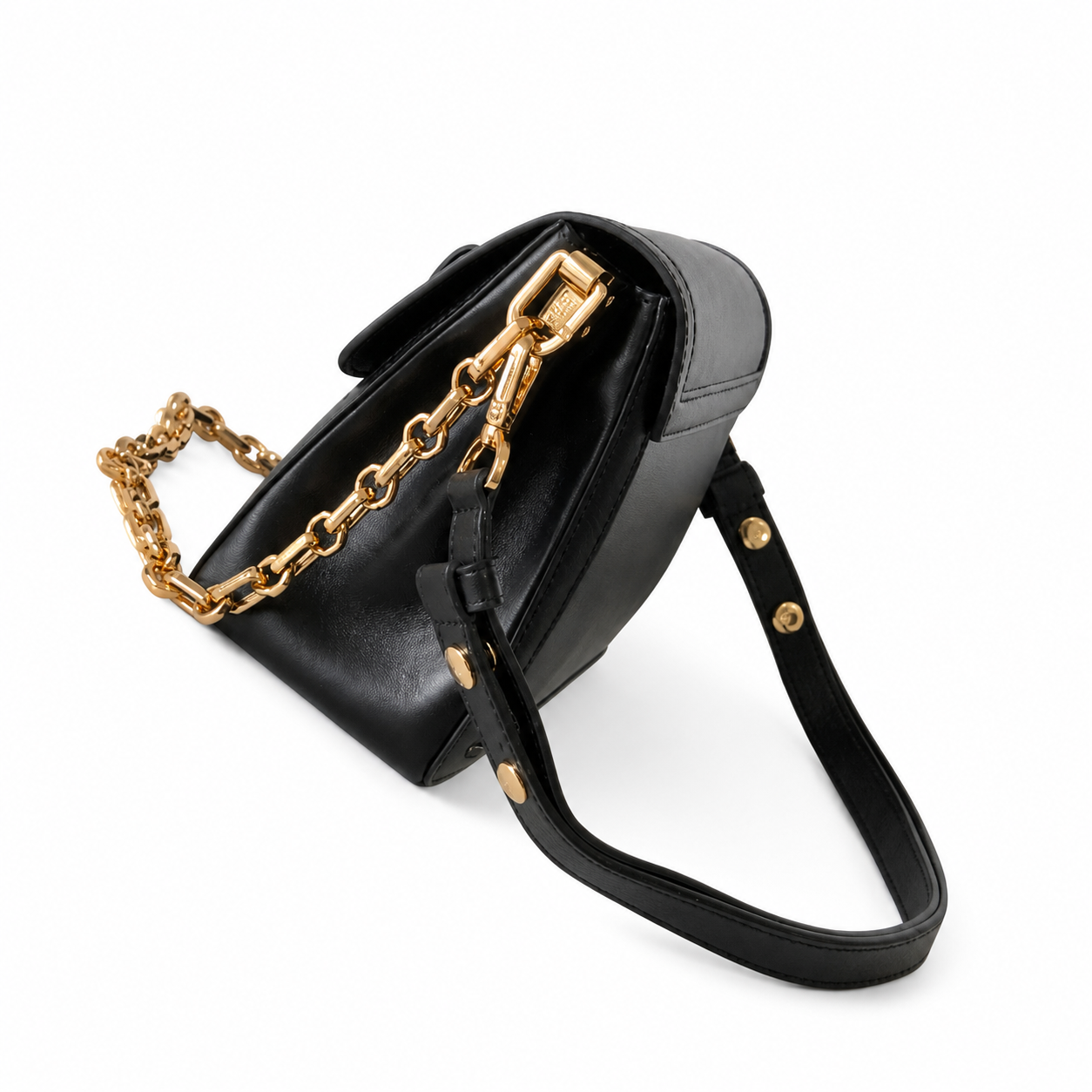 Louis Vuitton Dauphine MM — Noir Smooth Calfskin, Gold Dauphine Lock & Tonal Black
