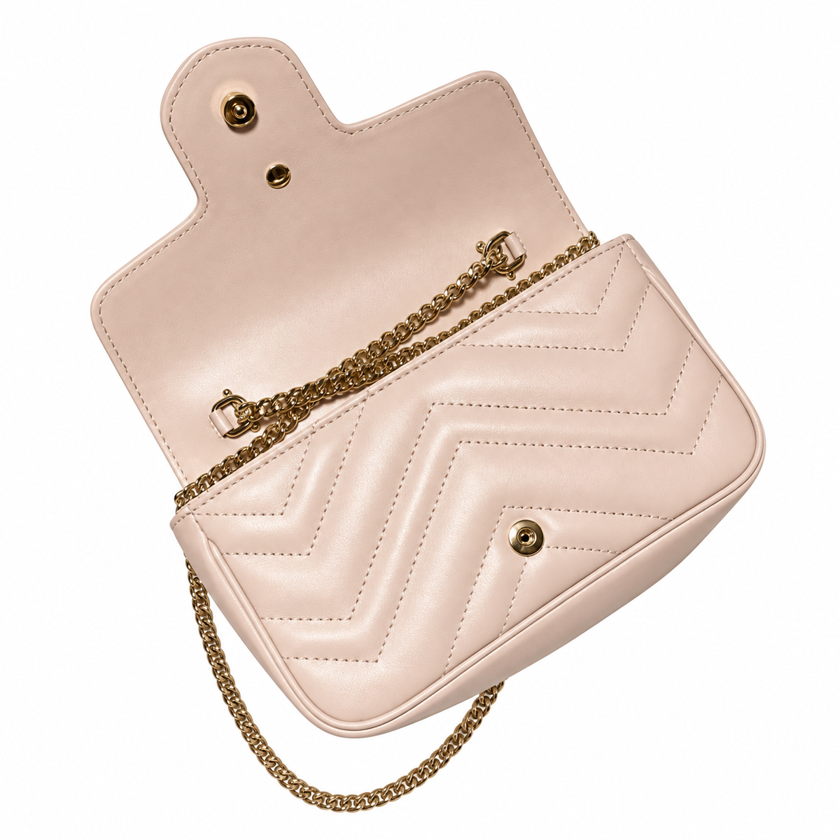 Gucci GG Marmont Super Mini Bag in Dusty Pink Matelassé