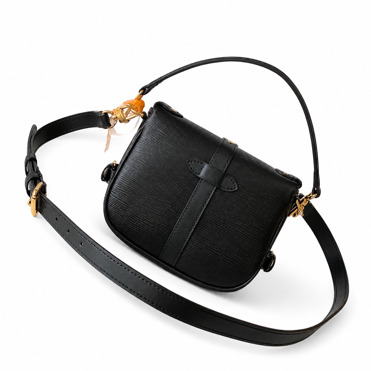 Louis Vuitton Saumur BB Saddle Bag — Noir Black Epi Leather