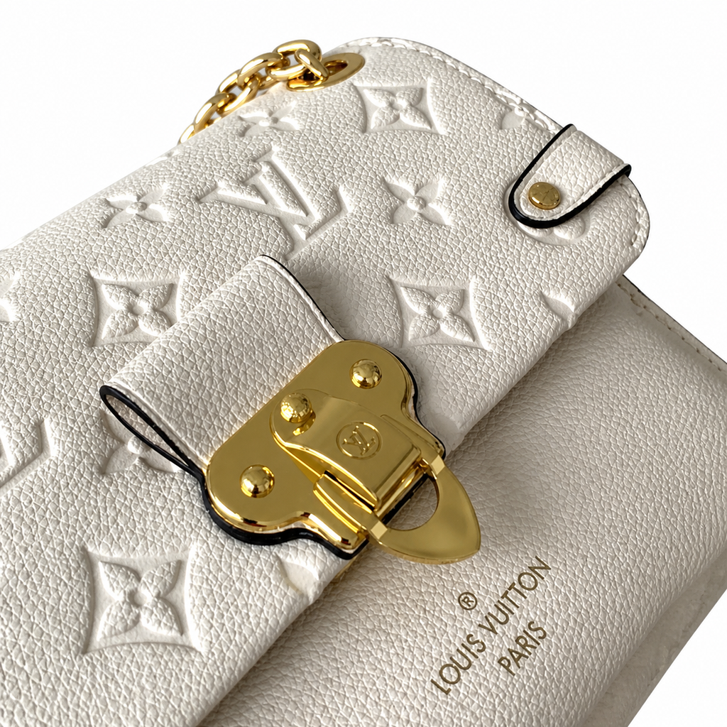 Louis Vuitton Vavin BB — Monogram Empreinte Leather in Crème