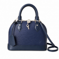 Louis Vuitton Alma BB — Epi Leather in Indigo with Silver Lock & Key