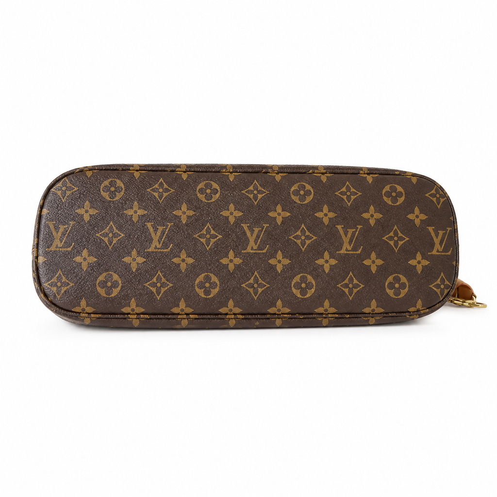 Louis Vuitton Large Crossbody — Monogram Canvas, Vachetta Strap & Red Striped Interior