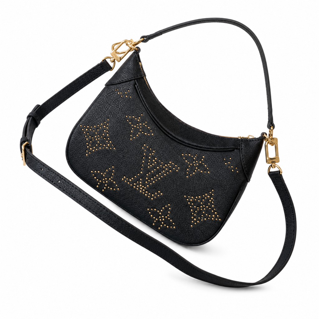 Louis Vuitton Bagatelle — Monogram Empreinte with Gold Stud Embellishment